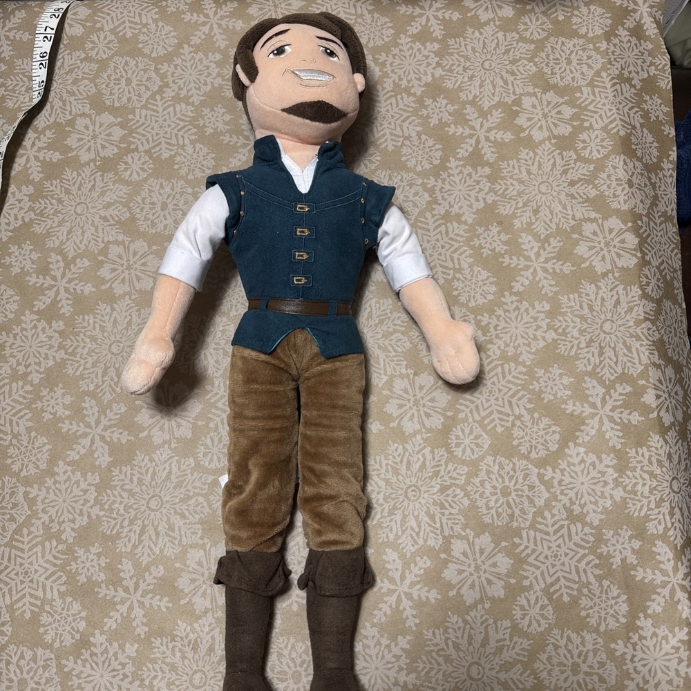 Tangled Flynn Rider Plush Doll Disney Store Rapunzel Prince Stuffed 21" Eugene